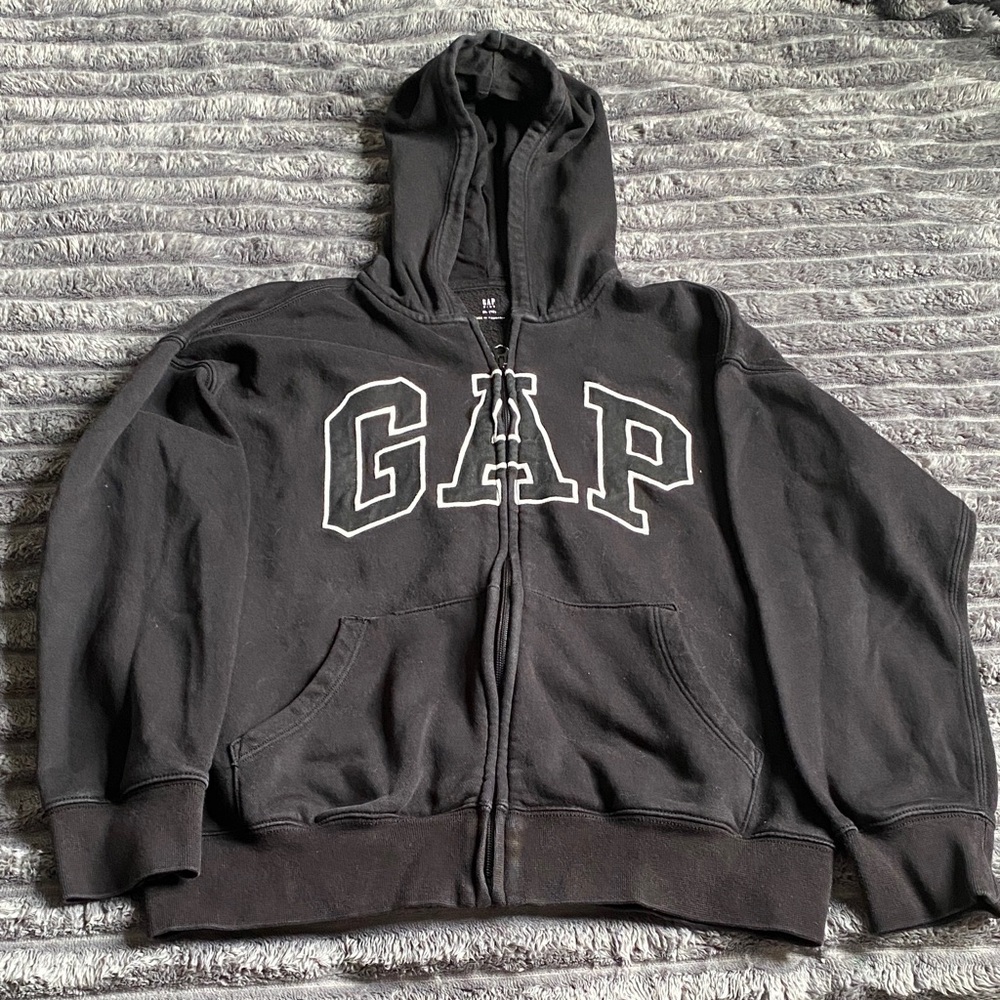 GAP Charcoal Zip-Up Hoodie